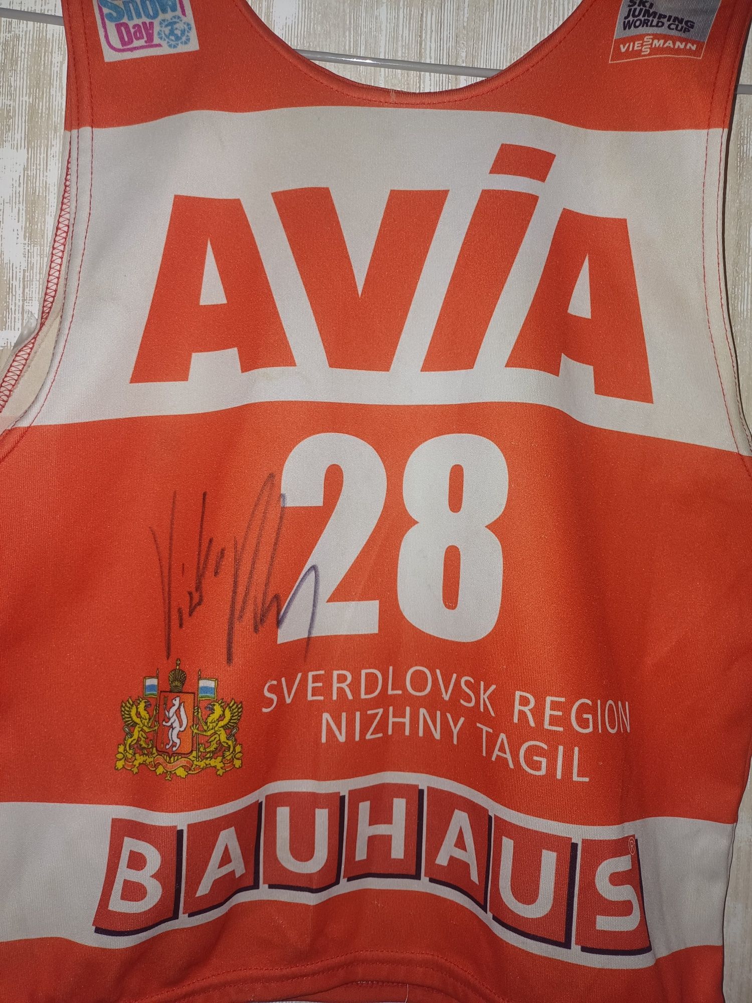 Viktor Polasek z autografem numer startowy