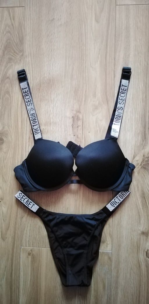 Komplet bielizny 75C Push up wzór Victoria's Secret