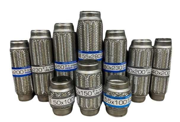 Гофра глушителя 3-х слойная, выхлопная система