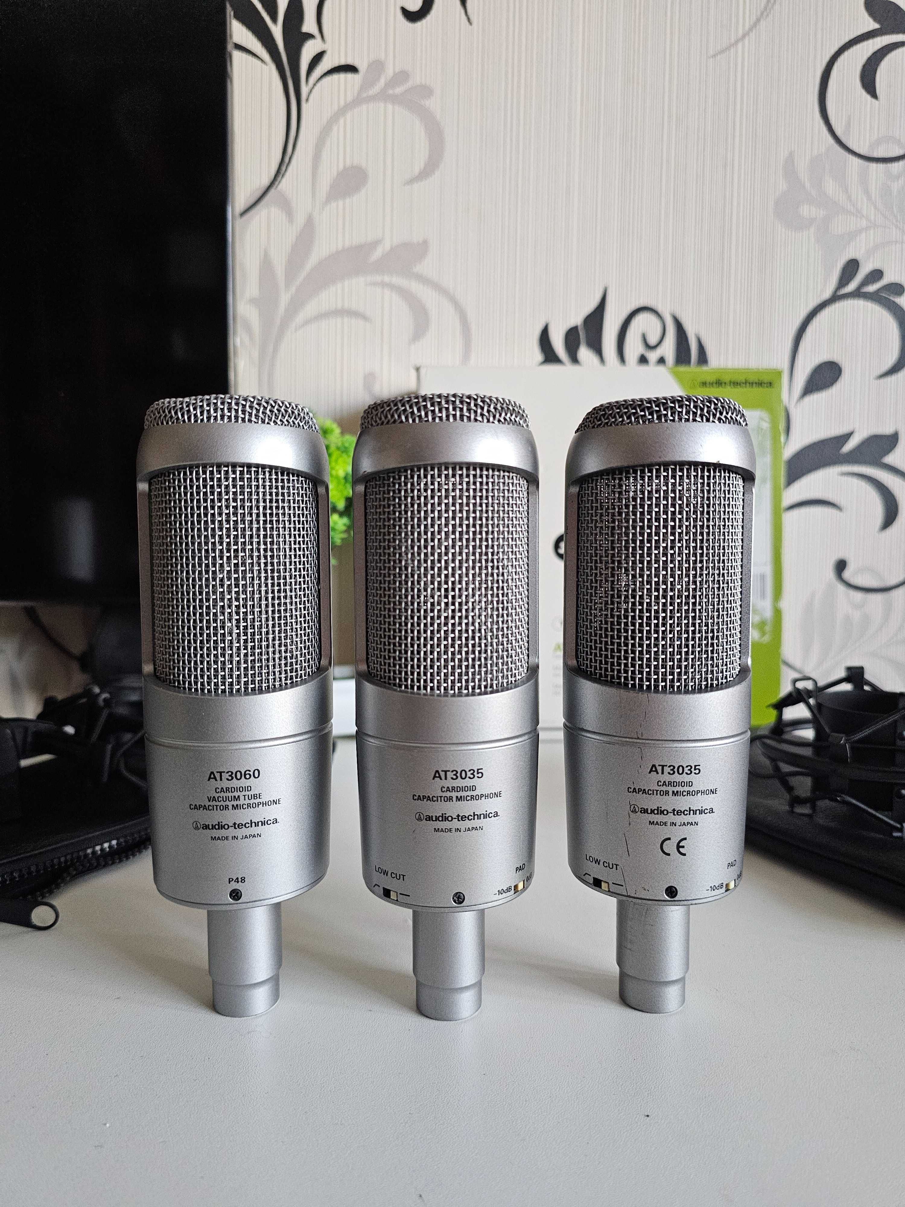 Студійний конденсаторний мікрофон Audio-Technica AT3035, AT3060