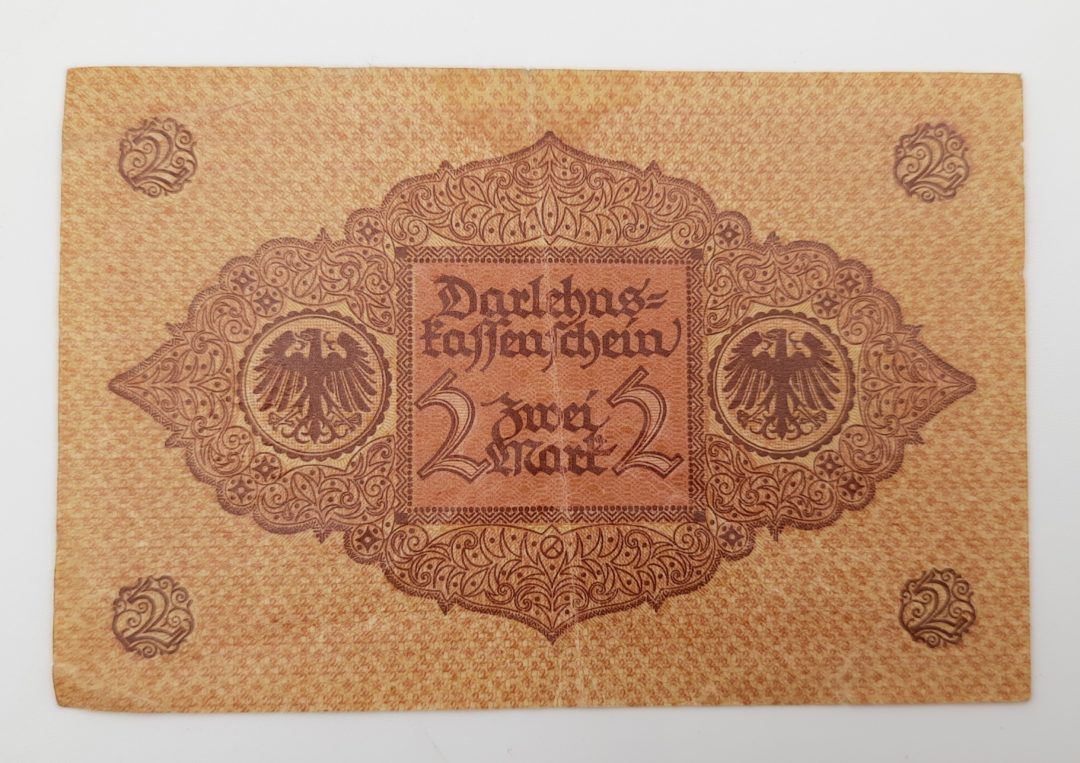Stary Banknot kolekcjonerski Niemcy 2 marki 1920
