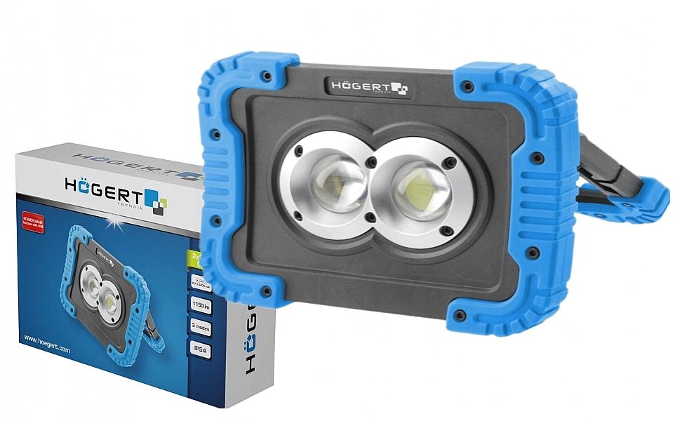 Reflektor Lampa Aku.led 2 X 10 W Cob Usb Powerbank