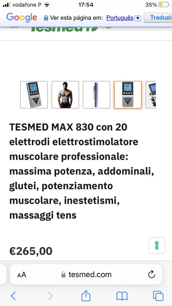 Eletroestimulador profissional Tesmed Max 830 - Novo