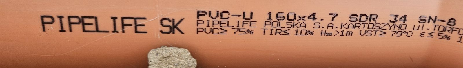 Rura PCV fi 200 sn8