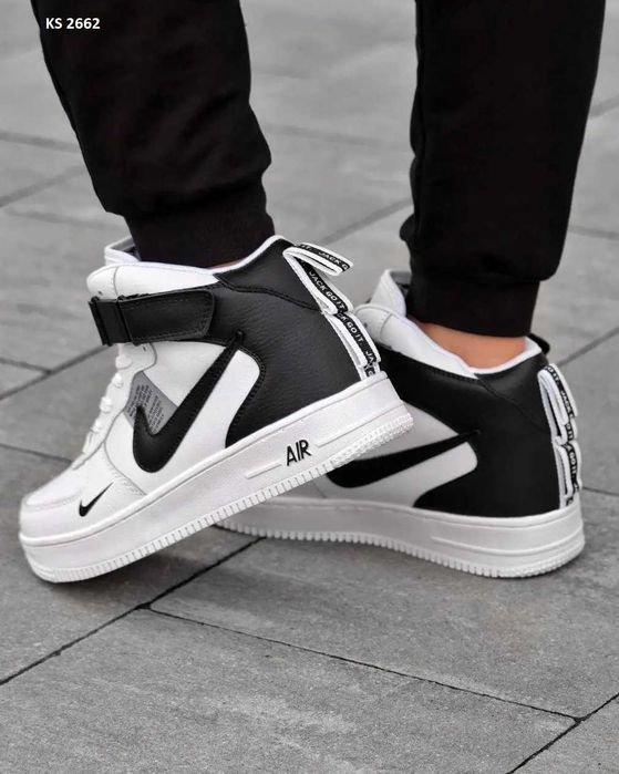 Кросівки Nike Air Force 1 LV8 High White ЗИМА. Арт: KS 2662