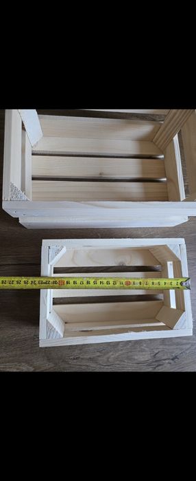 4 skrzynki naturalne nie malowane wyprzedaż