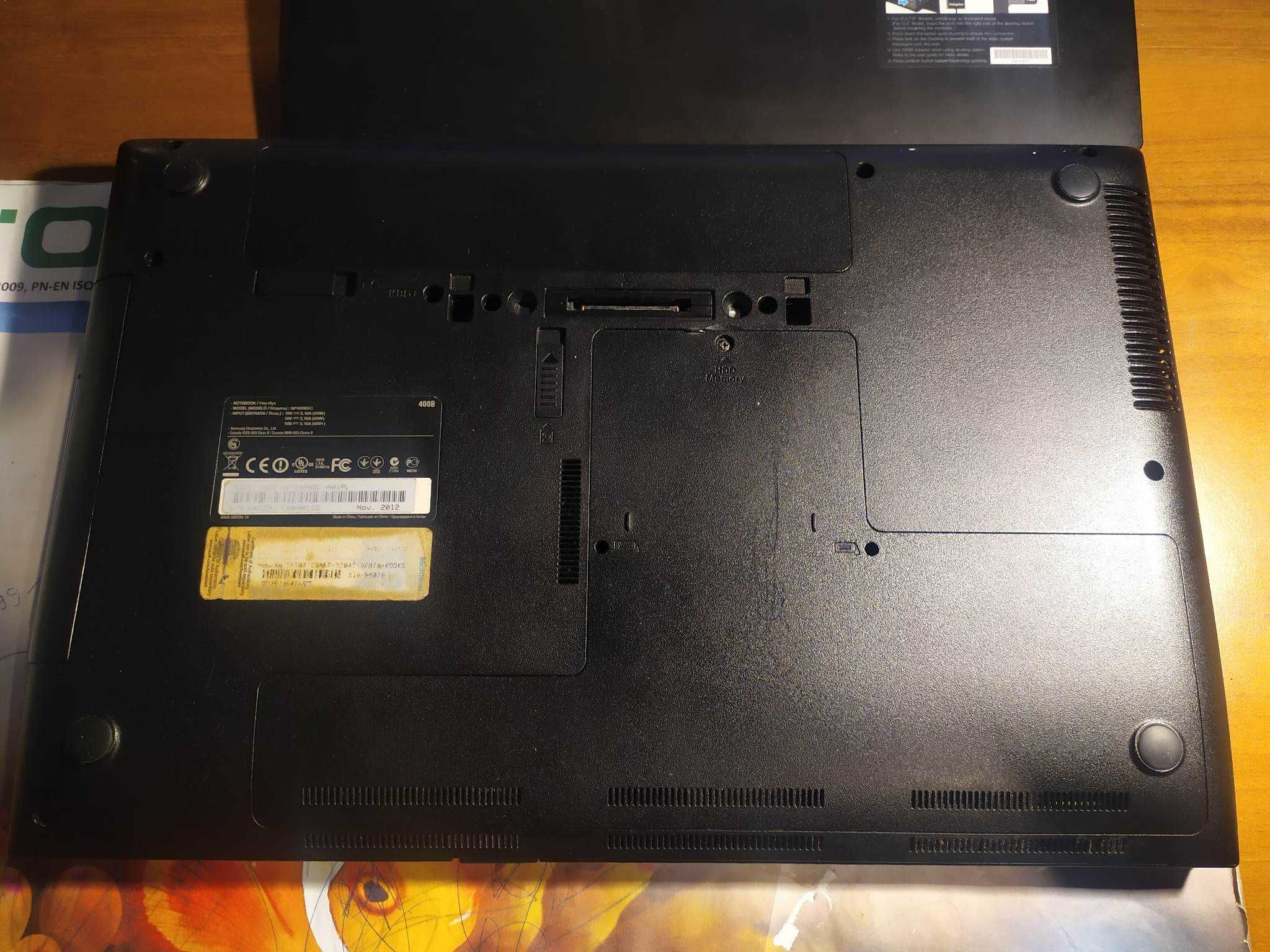 Samsung laptop biznesowy NP400B5C  16GB  256GB SSD + stacja dokująca!