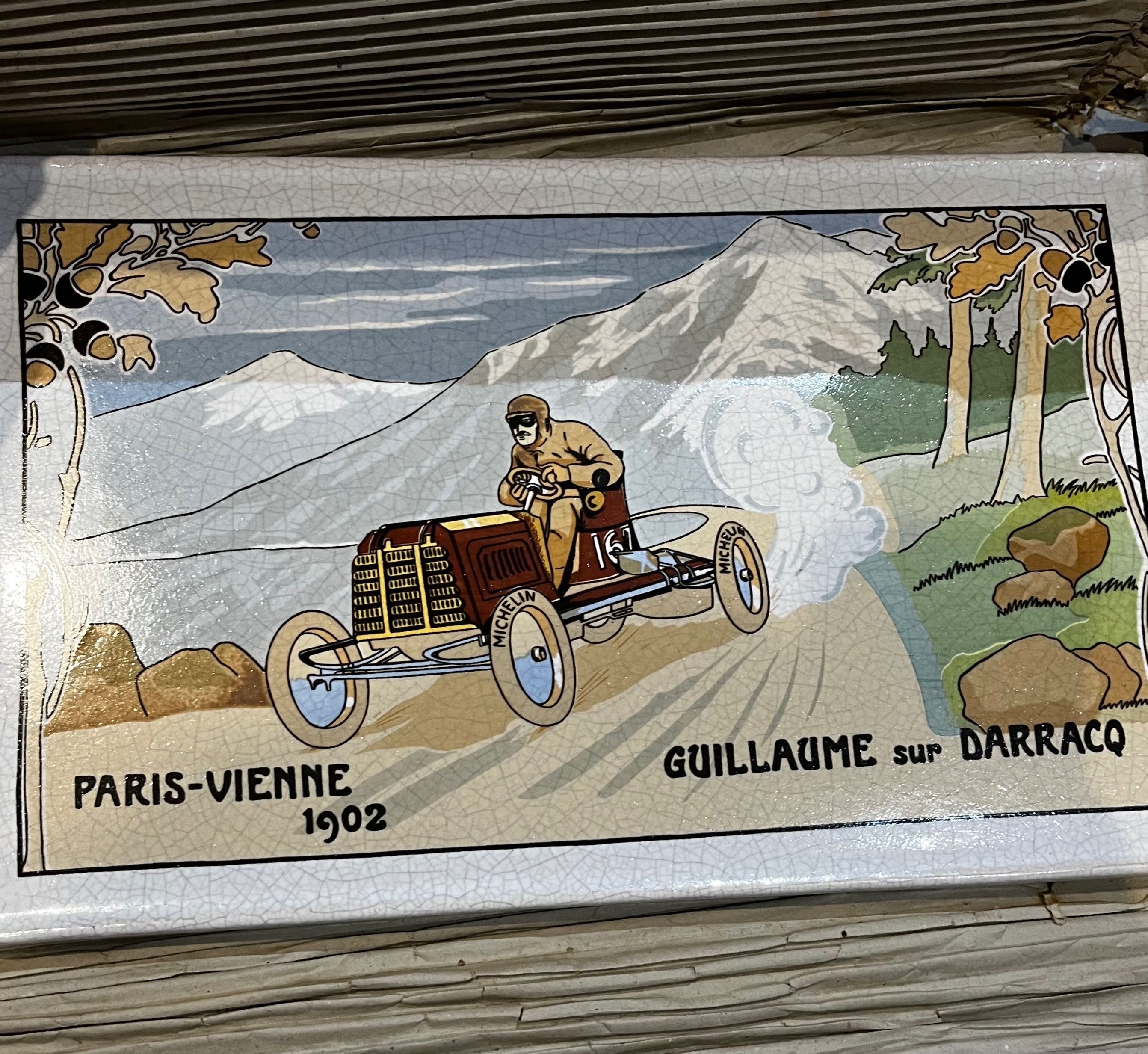 Quadro cerâmica Michelin coleção