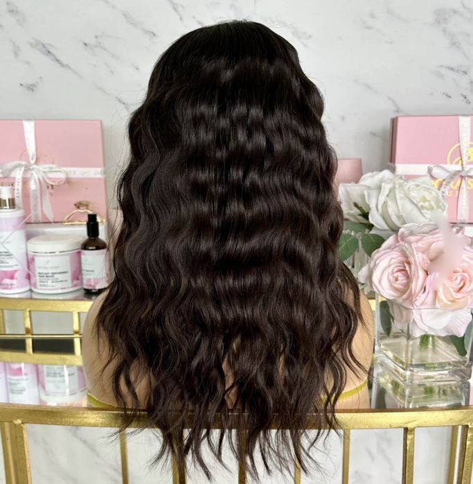 nowa naturalna peruka lace front 100% ludzki wlos na co dzien