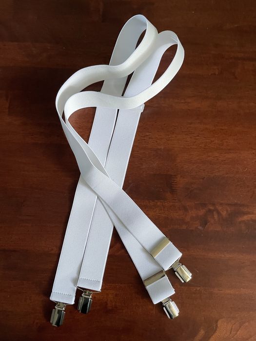 Szelki białe David Aster