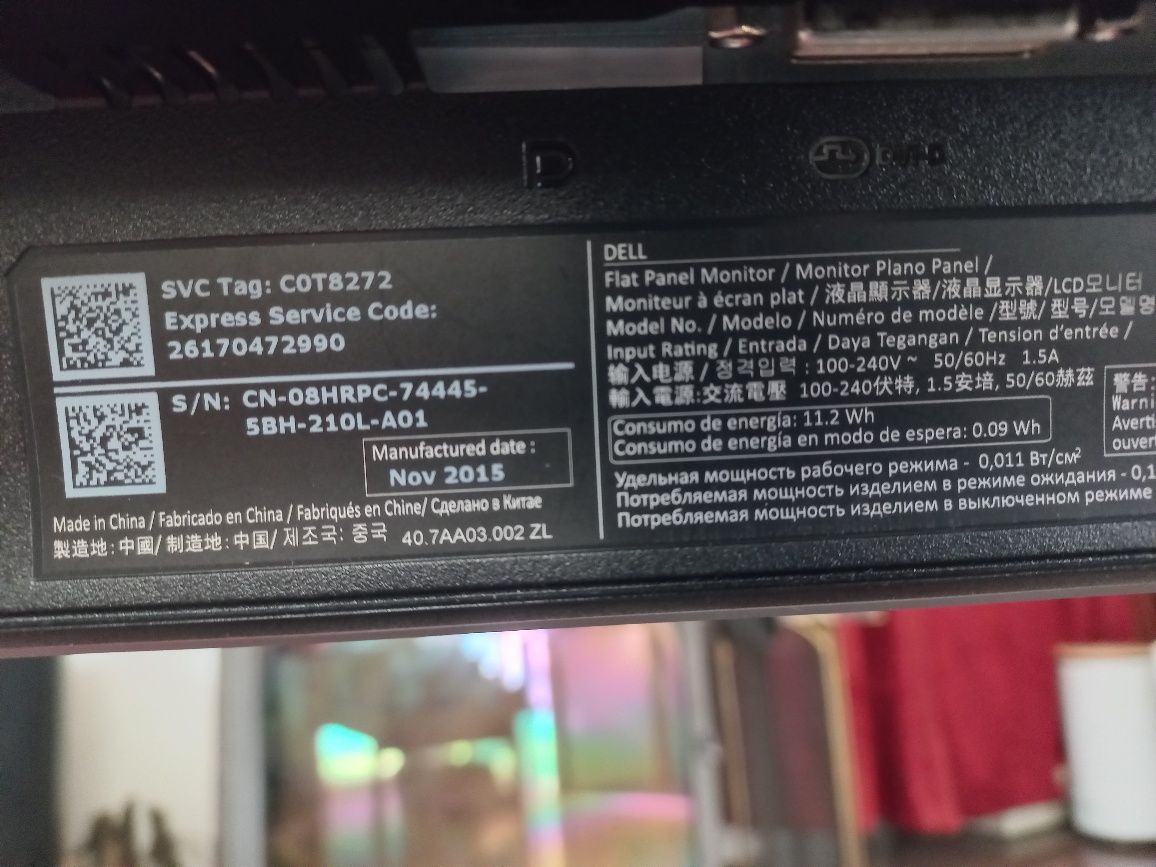 Monitor Dell 20cali