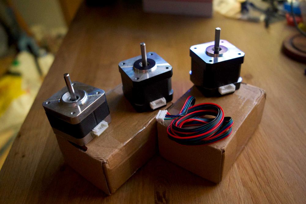 Nowe silniki krokowe NEMA17 + sterowniki TMC2208