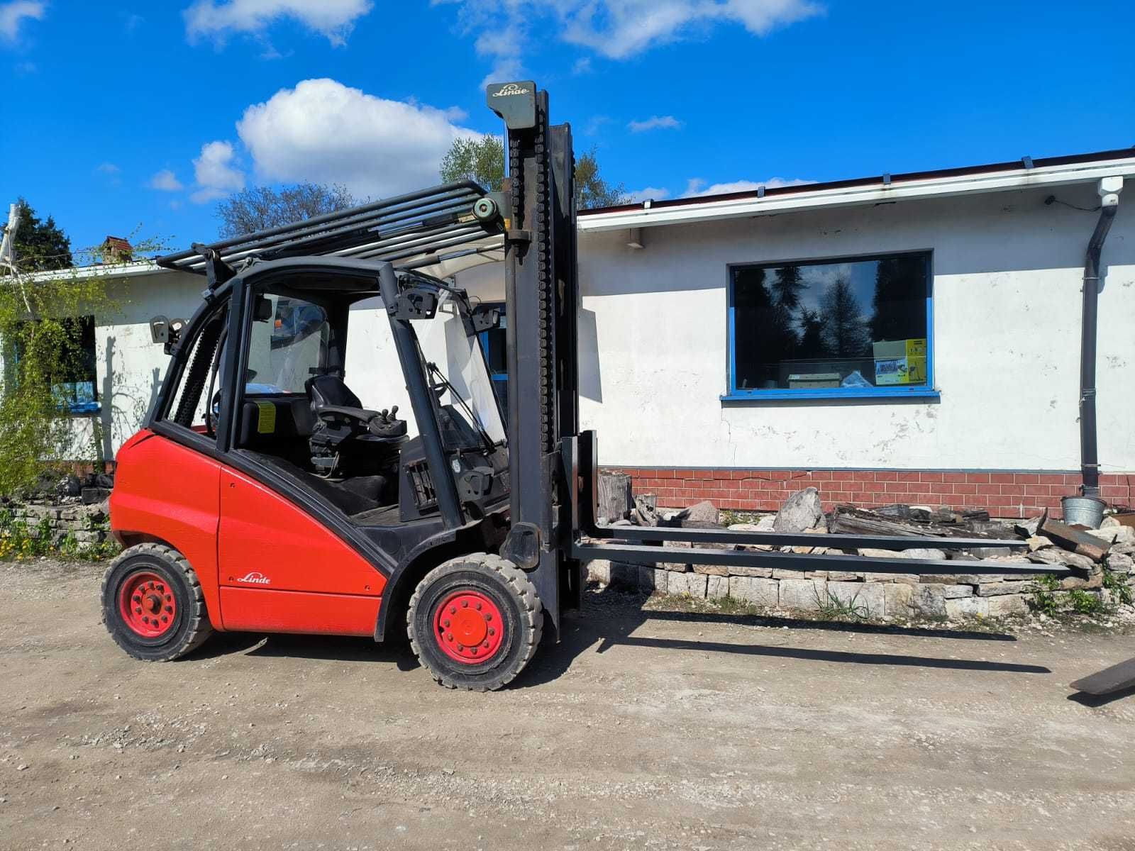 Linde H40 wózek widłowy H40T - Gaz seria 394 jak H45 H50 Długie widły