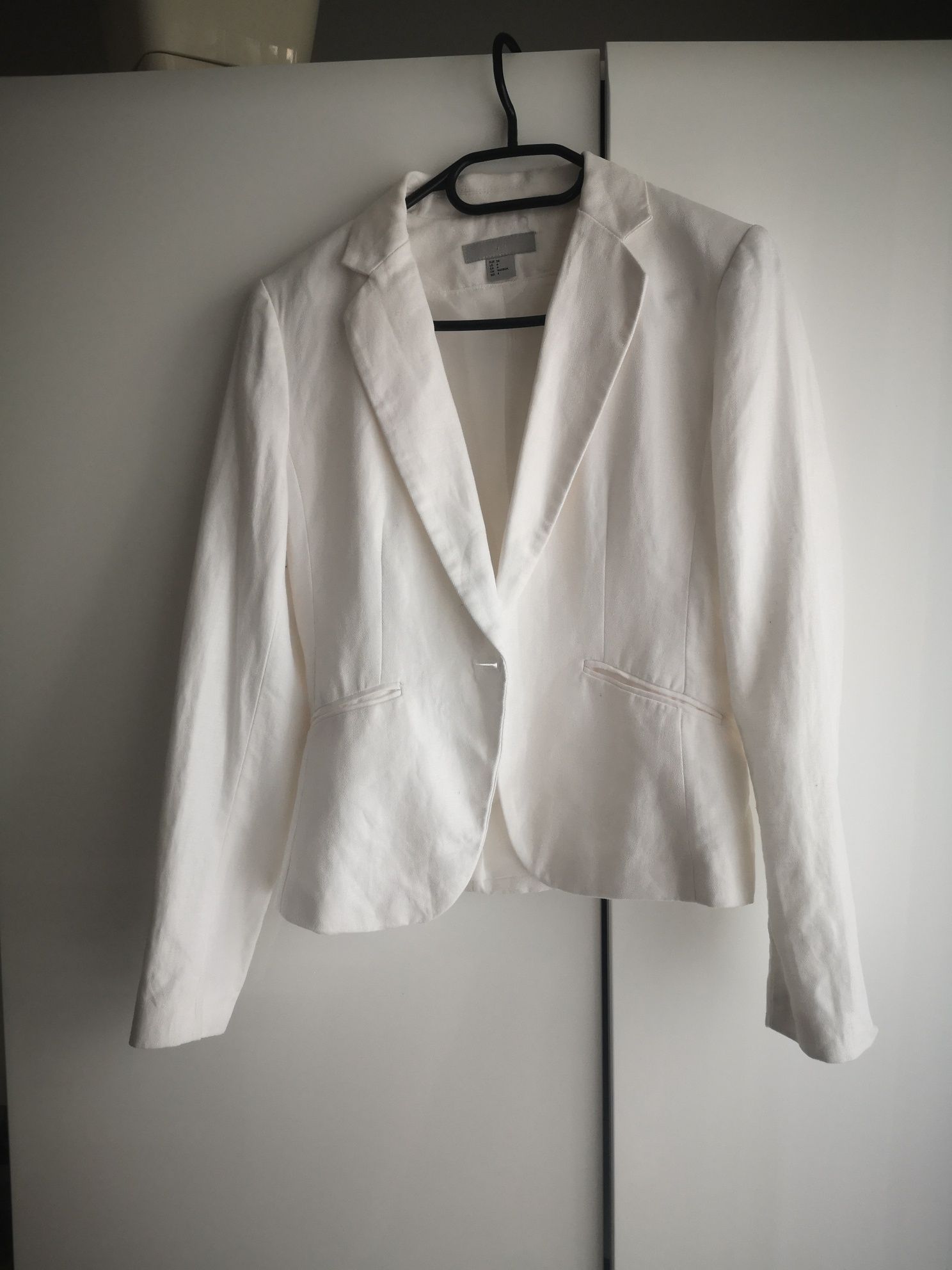 H&M żakiet 34 biały