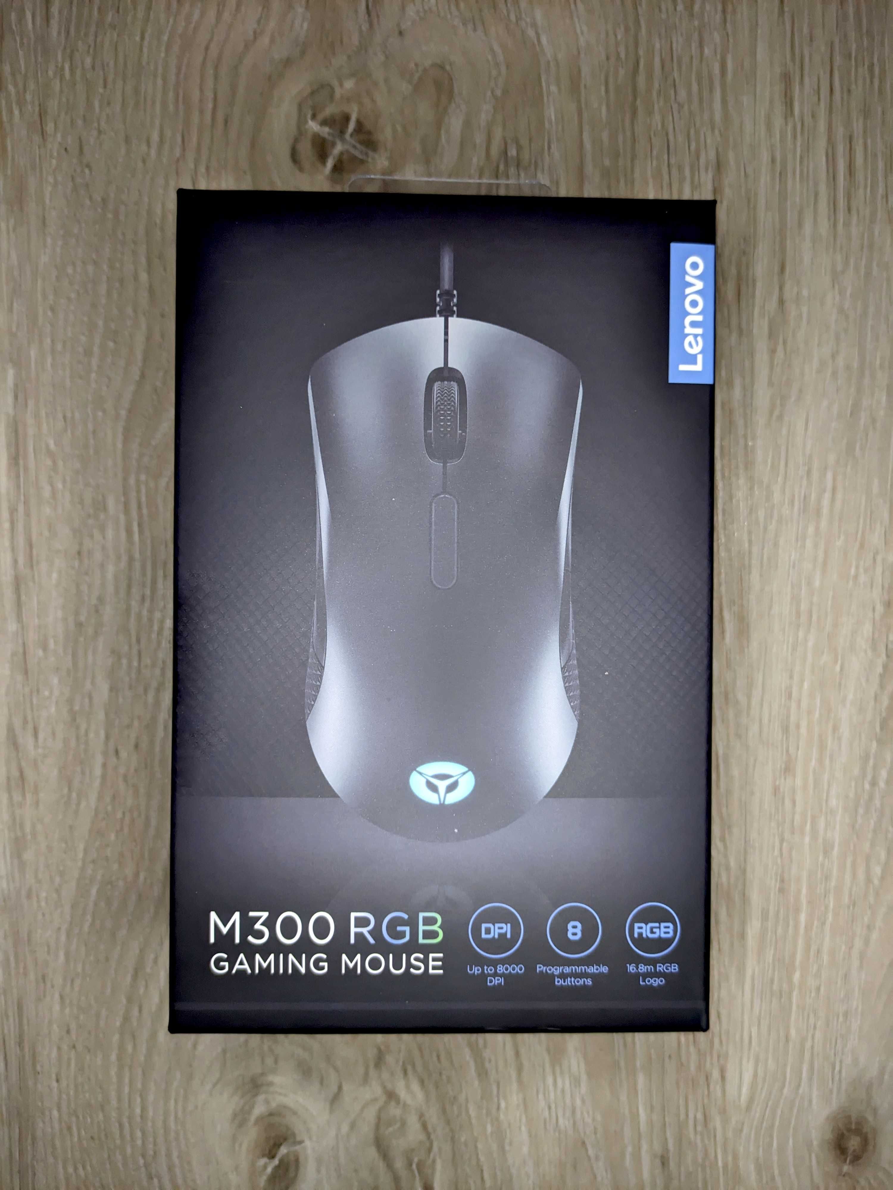 NOWA Myszka Gamingowa Lenovo Legion M300 RGB | 8000 DPI | Optyczna