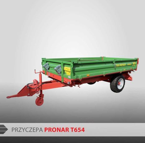 Przyczepa rolnicza jednoosiowa T654 Pronar