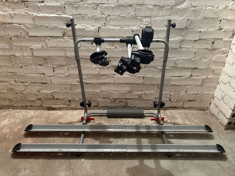 Bagażnik rowerowy dachowy Fischer / na 2 rowery / poziomy załadunek