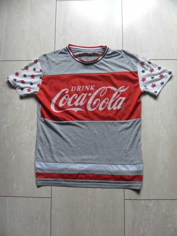 Bluzka t-shirt Coca-cola Atmosphere 36,S wzór gwiazdy