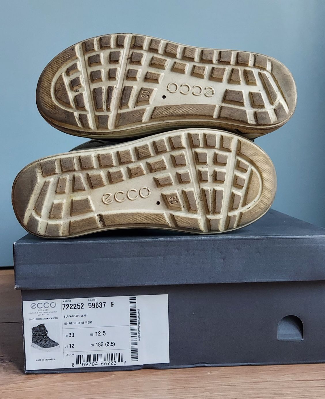 Ecco Buty Kozaki 30 Urban Zima Zimowe Gore tex Skóra Skórzane