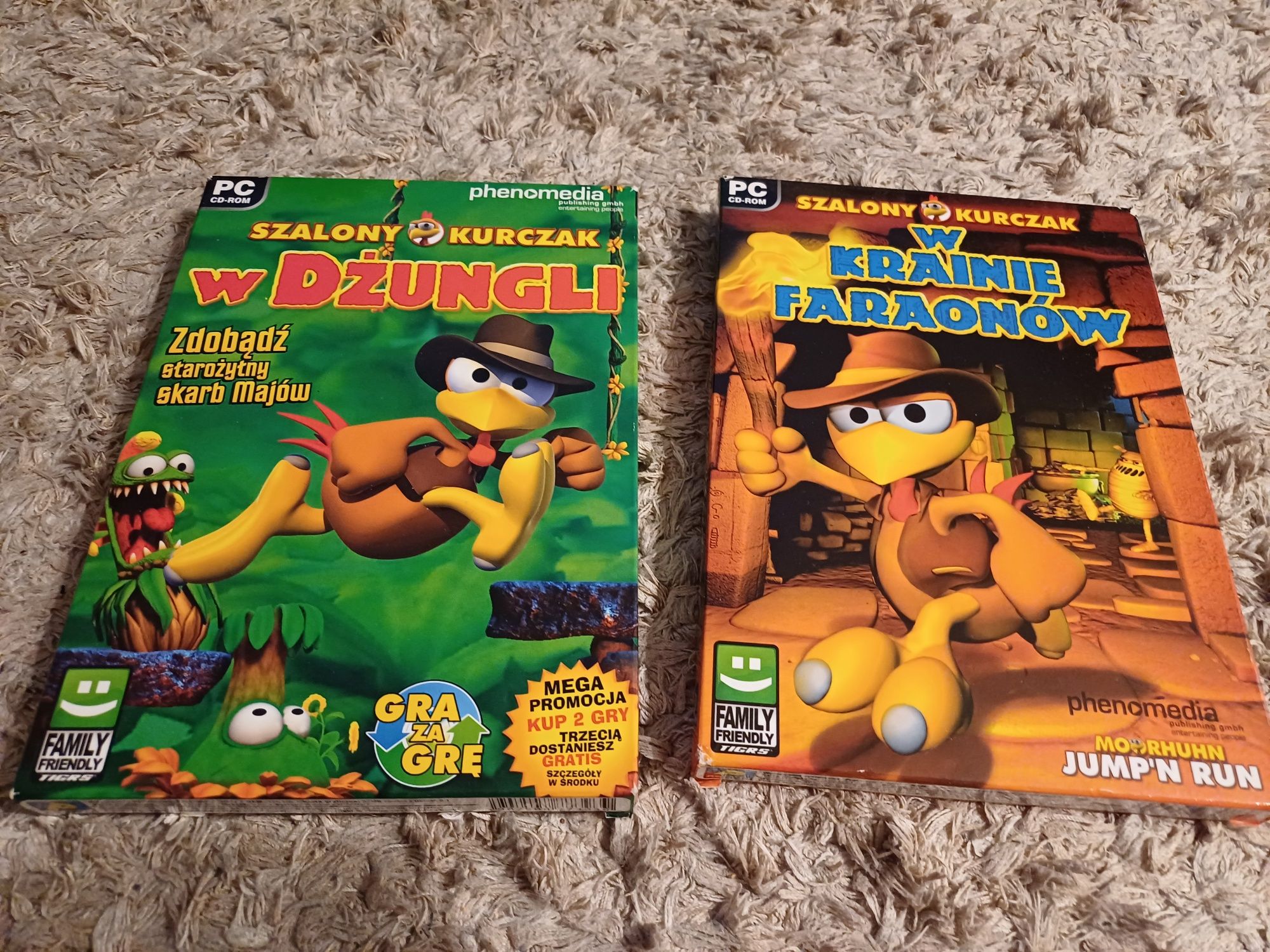 Płyty DVD bajki Szalony kurczak, W krainie Faraonów