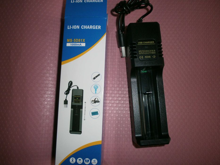 Зарядний пристрій MS-5D81X  4.2 V USB для Li-Ion акумуляторів