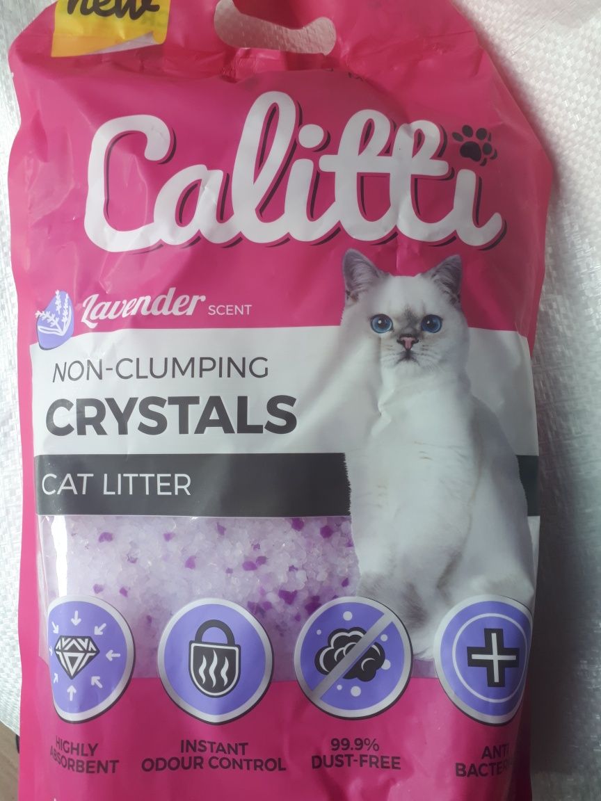 CALITTI Crystals силіконовий котячий туалетний наповнювач 3,8 л