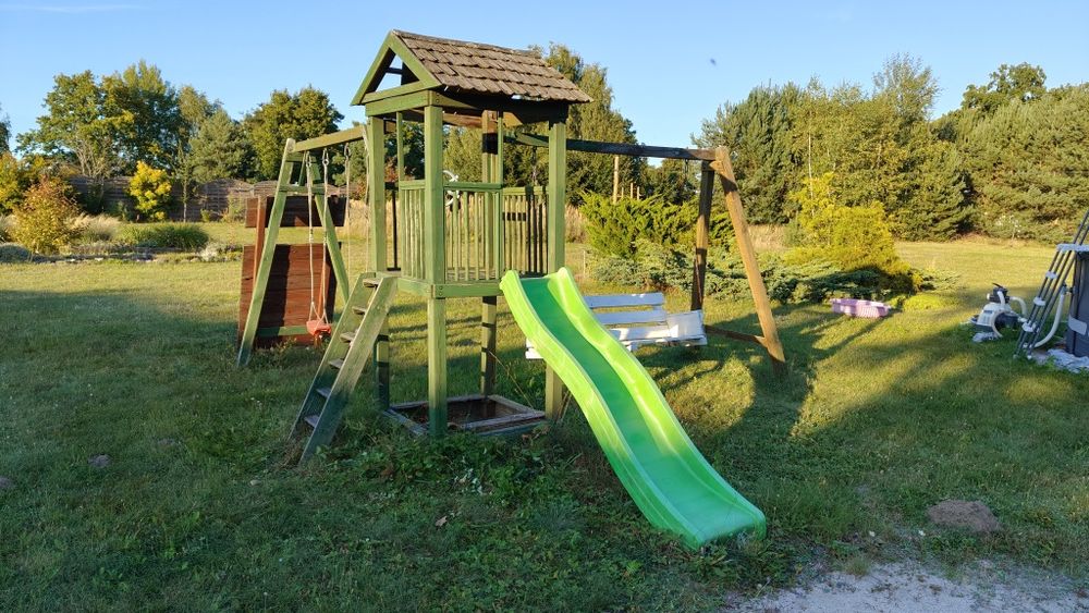 Drewniany Plac zabaw