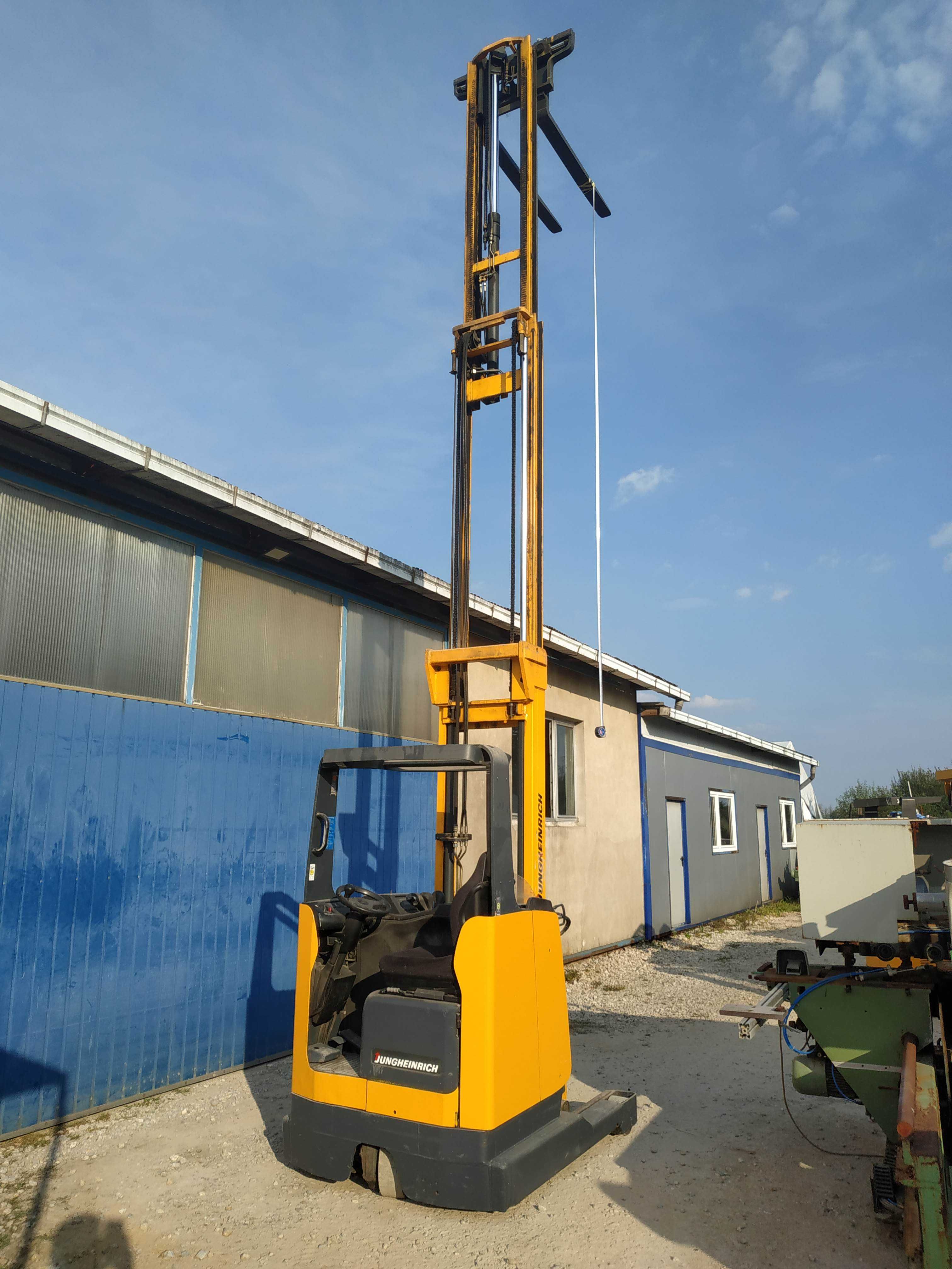 Wózek widłowy reach truck JUNGHEINRICH ETV 114 214 podnoszenie 640cm