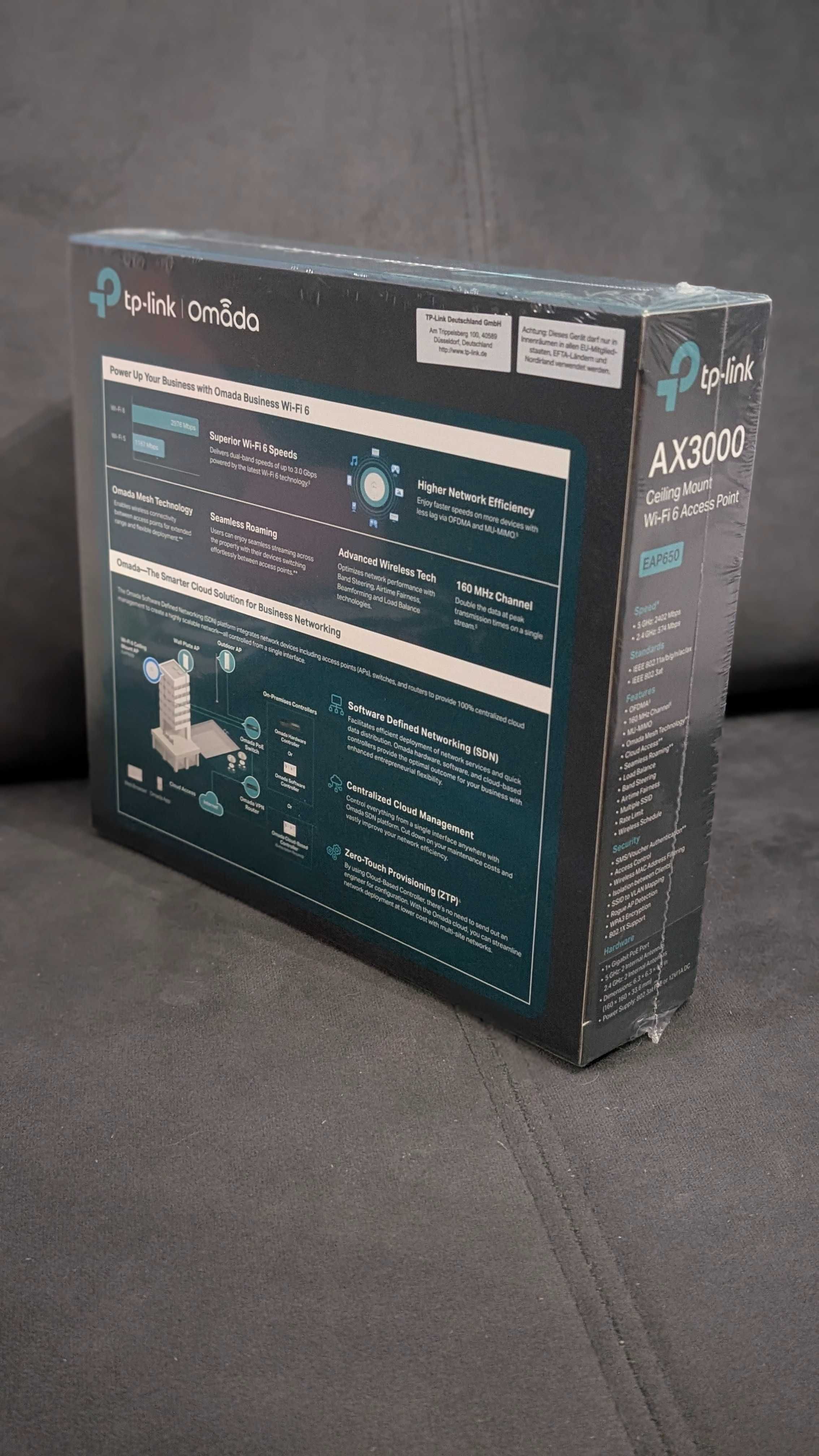TP-Link EAP650 PoE+ Omada WiFi 6 AX3000 Access Point/Punkt Dostępowy