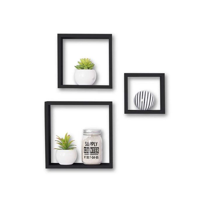Cubos de decoração pretos