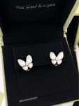 Серьги в стиле VanCleef 1:1 Butterfly  золото 750