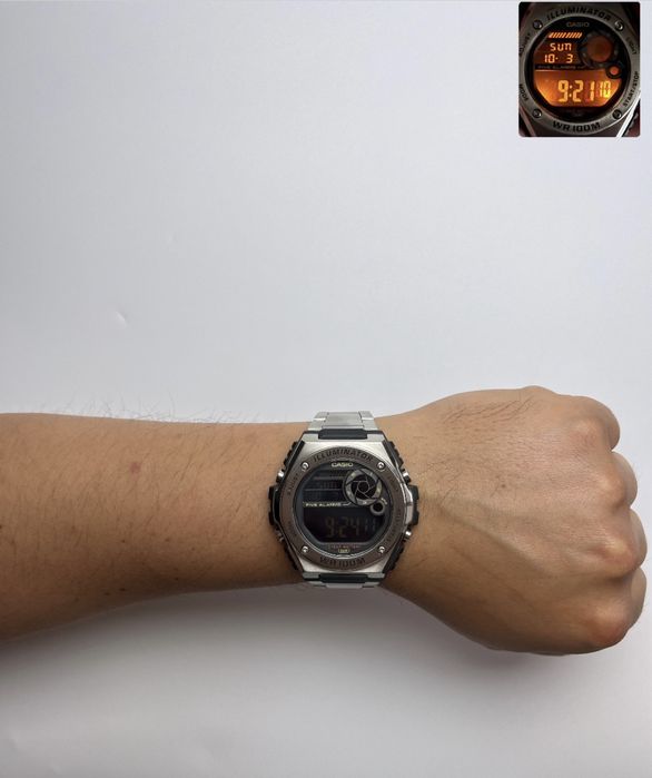 Casio mwd-100hd-1bv, casio mwd 100h, спортивний чоловічий годинник