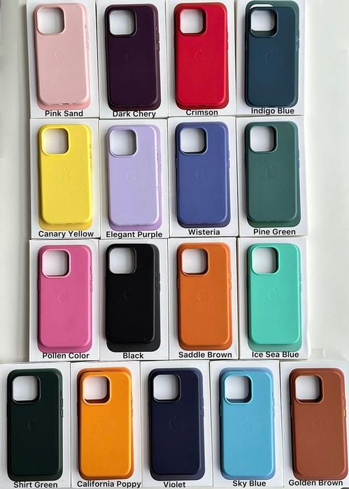 Шкіряний чохол з MagSafe для iPhone 15 Pro | Чехол на Айфон 15 Про