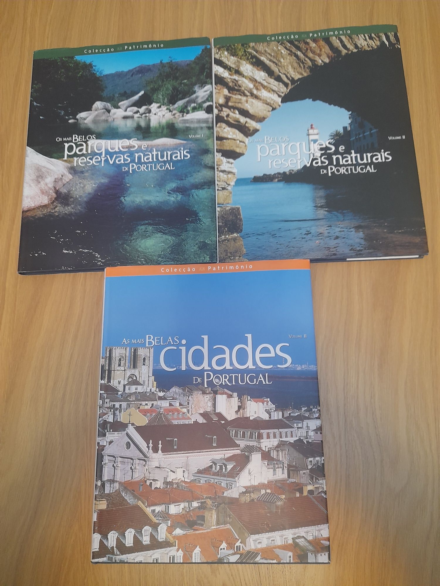 3 livros Parques e reservas naturais de Portugal vol 1 e 2