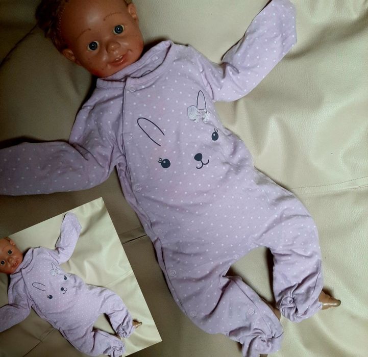 Zestaw roz 56/62 6 sztuk pajacyki mega paka komplet dziewczynka wypraw