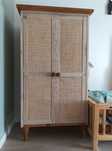 Szafa komoda Boho rattan drewno