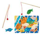PROMOCJA -30% puzzle drewniane gra łowienie rybek na magnes SMALL FOOT