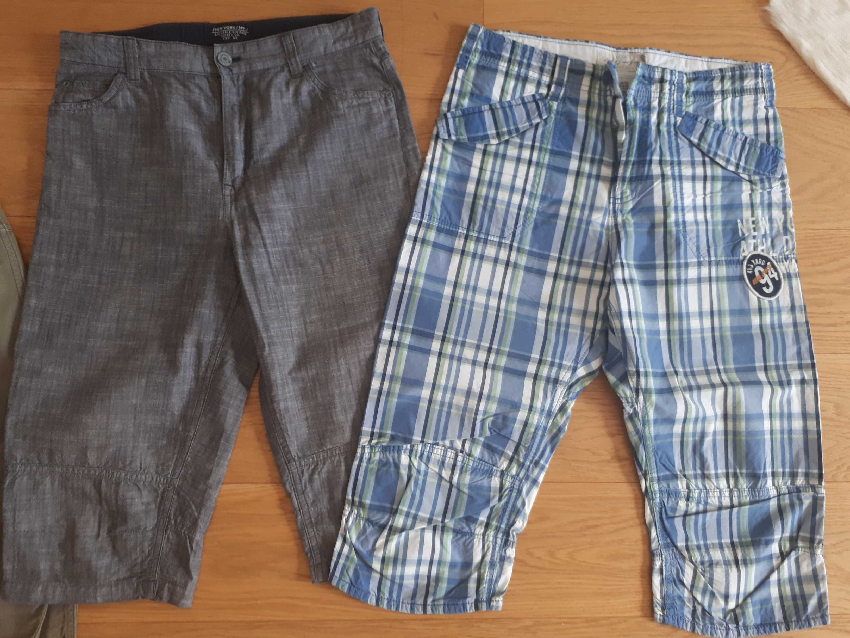 BDB krótkie spodenki szorty rybaczki bermudy H&M 164 za kolano