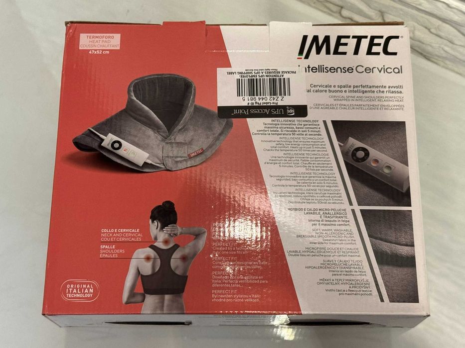 Ogrzewany kołnierz Imetec Intellisense Cervical 16787 ciemnoszary