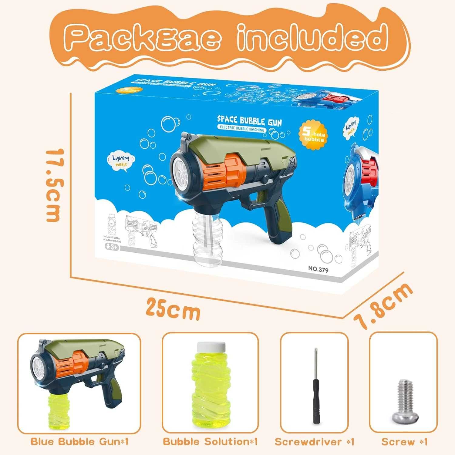 Nowa maszynka do baniek mydlanych / pistolet /automat /dmuchawa !3249!