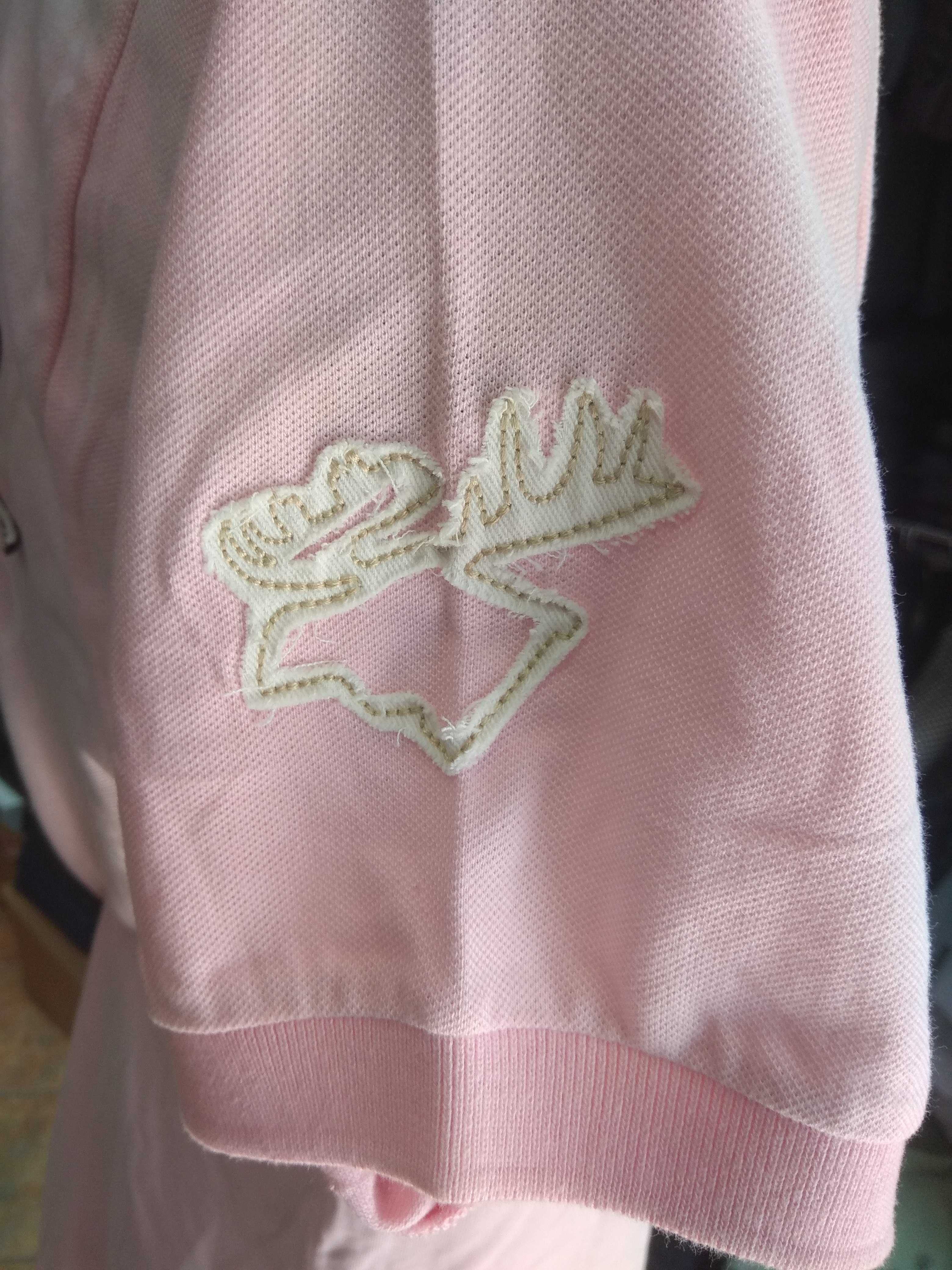 Koszulka polo różowa Abercrombie & Fitch roz. M lacoste pique nowa