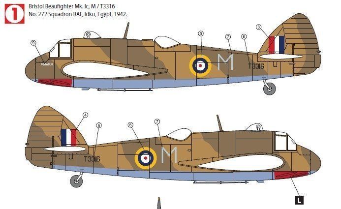 Hobby 2K 72002 Beaufighter Mk. IF/IC 1/72 model do sklejania