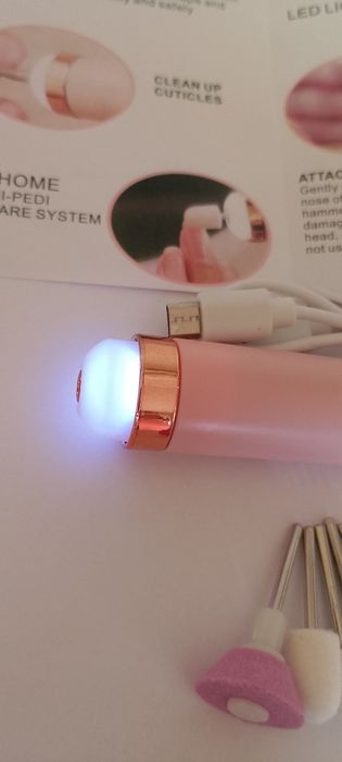 Frezarka szlifierka do paznokci USB + 5 frezow
