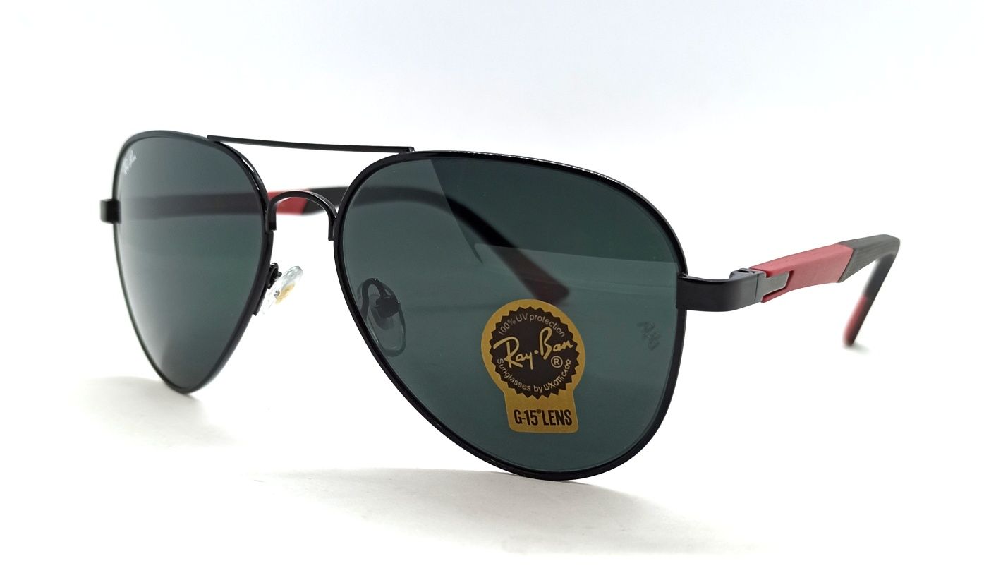 Ray Ban очки капли мужские линзы черные стекло в черном металле