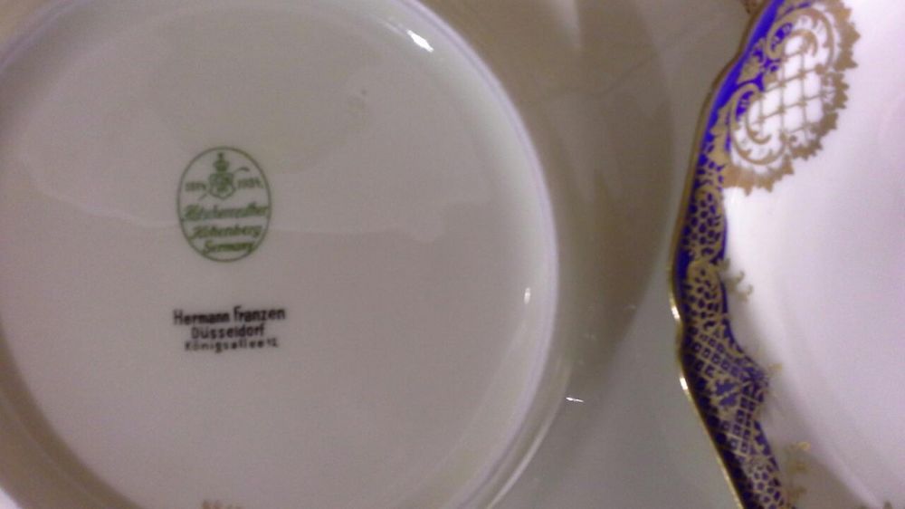 Porcelana Bavaria talerze deserowe, podstawki
