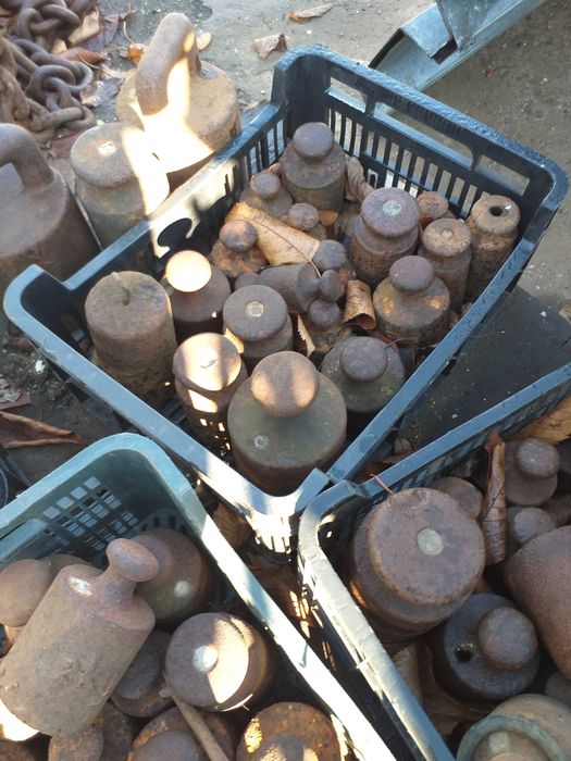 Odważniki stalowe, różne wartości