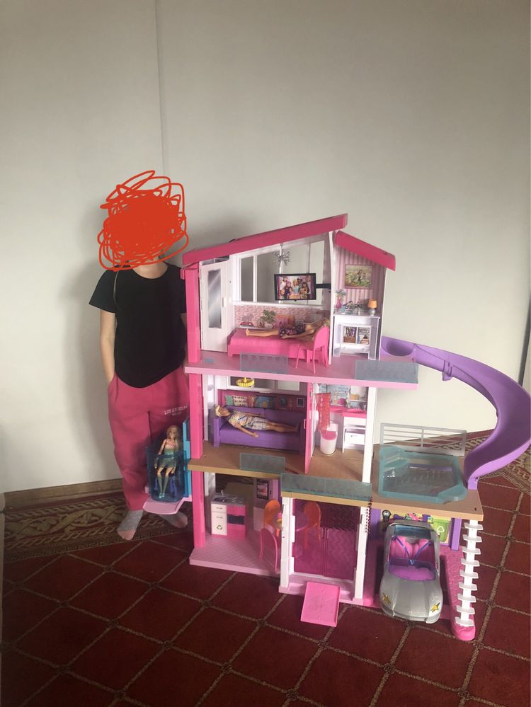 Duży domek barbie orginalny z windą