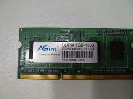 ОЗУ память для ноутбука DDR 3 1Gb