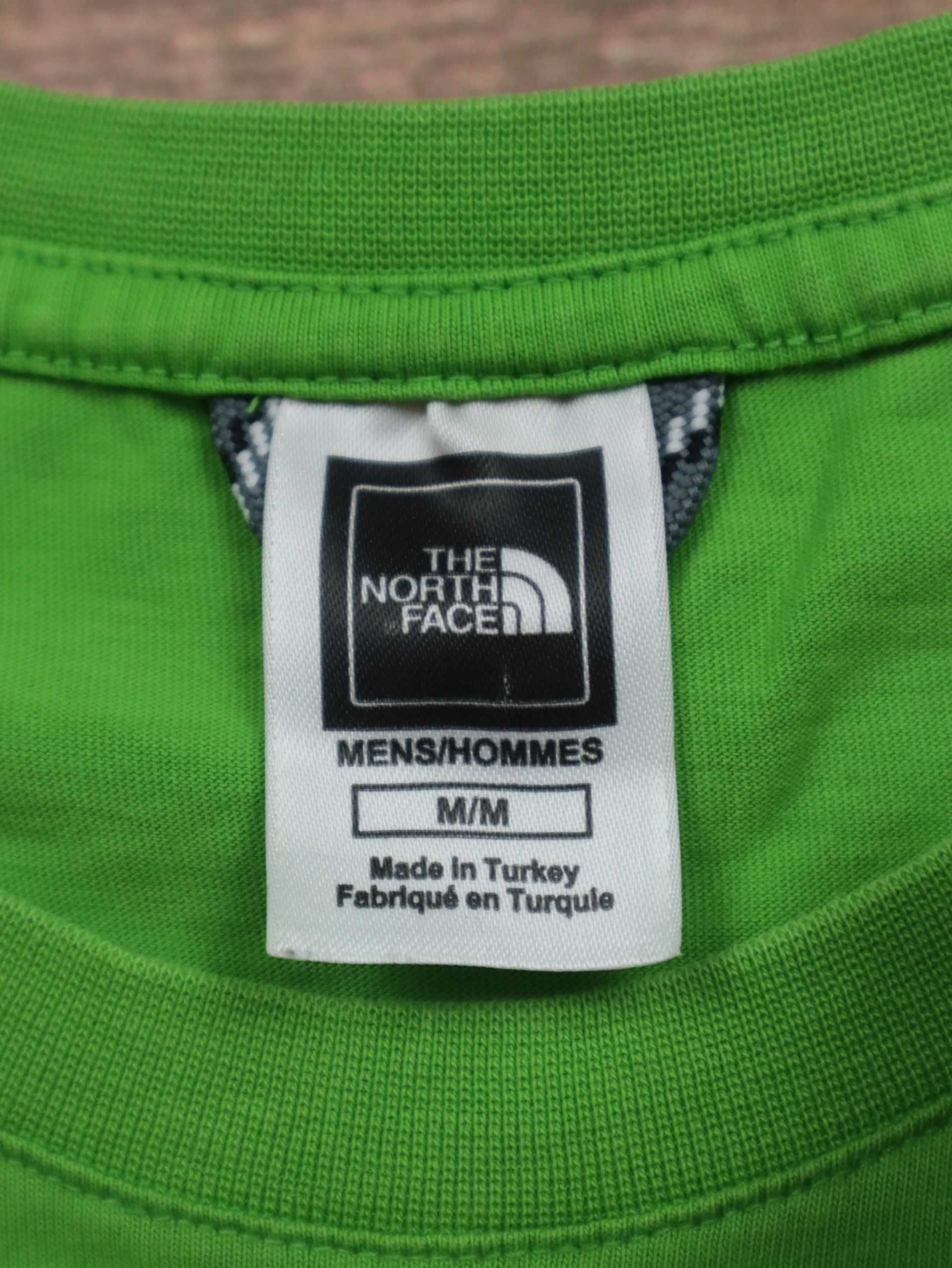 Green TNF The North Face tshirt zielona koszulka z krótkim rękawem