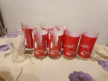 8 szklanek coca-cola z 2003